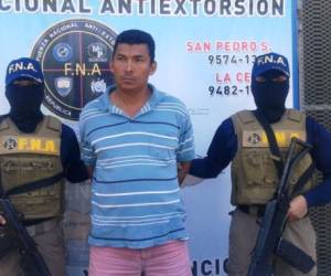 Carlos Roberto Contreras Bonilla fue capturado por miembros de la Fuerza Nacional Extorsión (FNA).