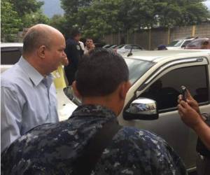 Padilla Sunsery cuando era devuelto al penal sampedrano.