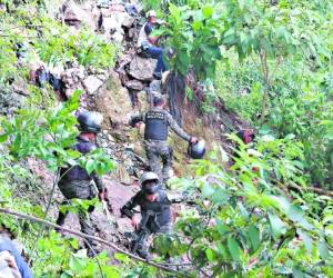 El cuerpo fue descubierto en medio de unos matorrales.