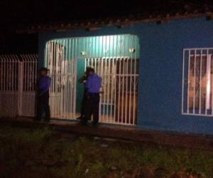 En esta casa se perpetró el tiroteo esta noche en colonia Venecia de Choluteca.