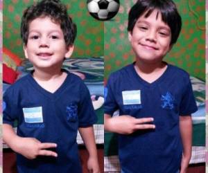 Eddy Samuel y Carlos Isaac Cáceres lucen orgullosos la camiseta de Honduras. Y tú ¿Ya luces la H? (Fotos: Redes sociales)