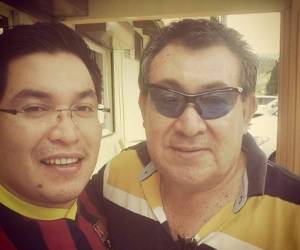 José Trinidad Hernández y su hijo Eleazar Hernández. (La Esperanza, Intibucá)