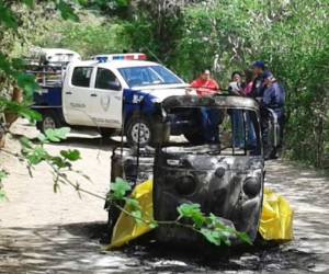 Calcinado dentro de una mototaxi encuentran al joven Noé Isaías Martínez Quiñónez en Río Abajo.