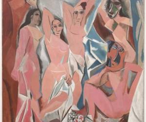 Pablo Picasso, “Las señoritas de Aviñón”, 1907. Considerada una de las obras centrales del arte moderno; para algunos teóricos, aquí comenzó la modernidad en el arte.