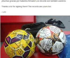 Esta fue la imagen de Messi que colgó en su cuenta de red social.