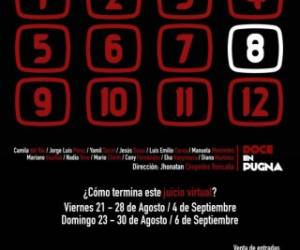 Esta adaptación virtual ubica al público de frente a un jurado integrado por seis hombres y seis mujeres.