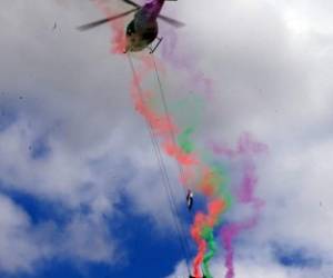 Desde las 7:00 AM los helicópteros de las Fuerzas Armadas demostraron el rescate en McGuire.