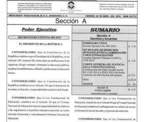 El 24 de abril el fallo contra el 239 fue publicado en La Gaceta.