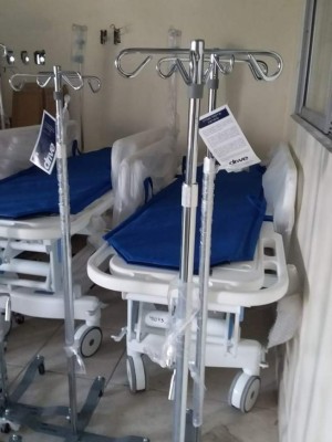 FOTOS: Así luce el módulo habilitado en el IHSS de SPS para pacientes de covid-19