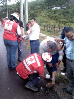 Diez lesionados en vuelco de rapidito
