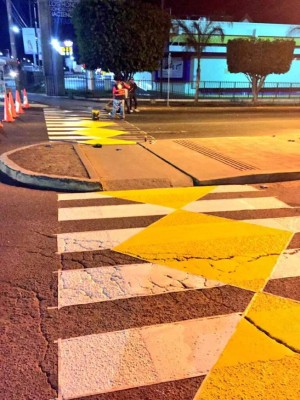 Nuevo diseño de pasos de cebra