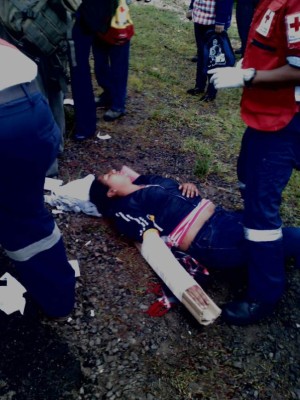 Diez lesionados en vuelco de rapidito