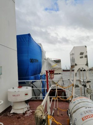 Así llegaron a Honduras los restantes hospitales móviles tras larga espera (FOTOS)