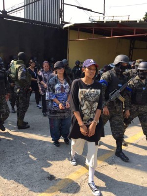 'La China' es una de las pandilleras trasladadas a la cárcel para mujeres de Támara