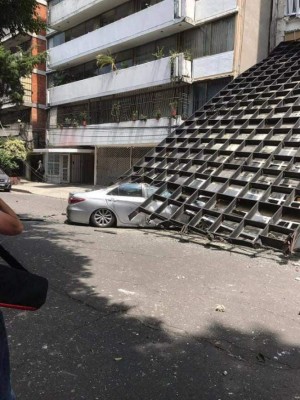 Hondureño comparte dramáticas fotos del sismo de 7.1 en México