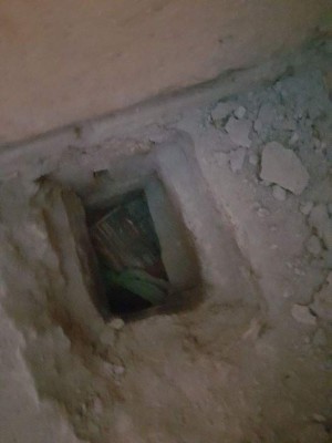 Estas son las osamentas y armas halladas dentro de módulo Escorpión de Támara