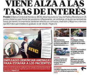 TPM sube hoy a 6%; viene alza a las tasas de interés