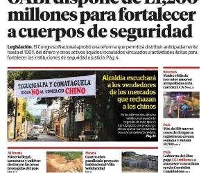 OABI dispone de L1,200 millones para fortalecer a cuerpos de seguridad