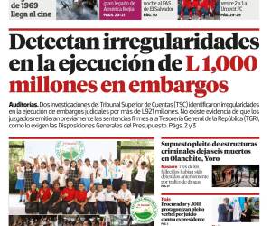 Detectan irregularidades en la ejecución de L 1,000 millones en embargos