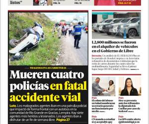 Mueren cuatro policías en fatal accidente vial