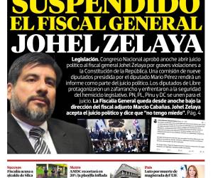 Suspendido el fiscal general Johel Zelaya