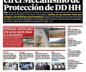 Sigue la anarquía en el Mecanismo de Protección de DD HH