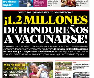 ¡1.2 millones de hondureños a vacunarse!