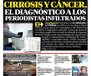 Cirrosis y cáncer, el diagnóstico a los periodistas infiltrados