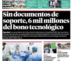 Sin documento de soporte, 6 mil millones del bono tecnológico