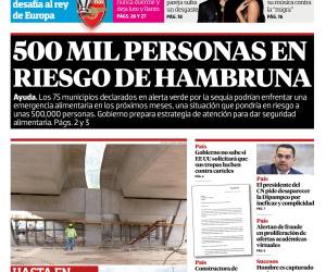 500 mil personas en riesgo de hambruna