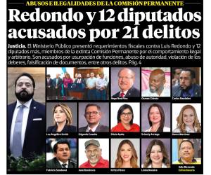 Redondo y 12 diputados acusados por 21 delitos