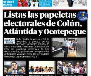 Listas las papeletas electorales de Colón, Atlántida y Ocotepeque
