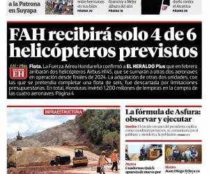 FAH recibirá solo 4 de 6 helicópteros previstos