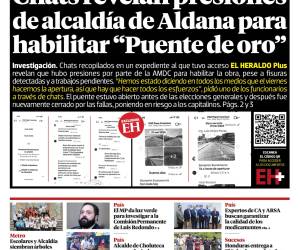 Chats revelan presiones de alcaldía de Aldana para habilitar Puente de oro