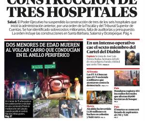 TSC y MP frenan construcción de tres hospitales