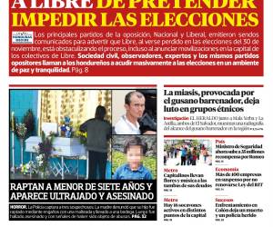 Oposición denuncia a Libre de pretender impedir las elecciones