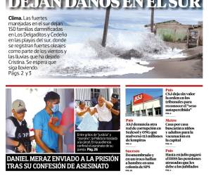 Las fuertes lluvias han dejado daños en el sur