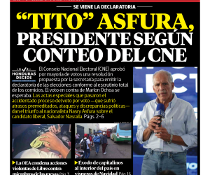 “Tito” Asfura, presidente según conteo del CNE