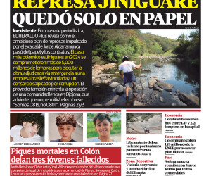 Represa Jiniguare quedó solo en papel