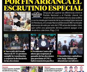 Por fin arranca el escrutinio especial