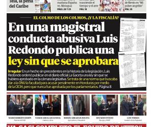 En una magistral conducta abusiva Luis Redondo publica una ley sin que se aprobara