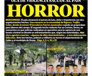 Horror: Ola de violencia sacude al país