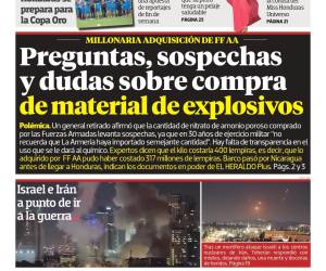 Preguntas, sospechas y dudas sobre compra de material de explosivos