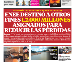 ENEE destinó a otros fines L2,000 millones asignados para reducir las pérdidas