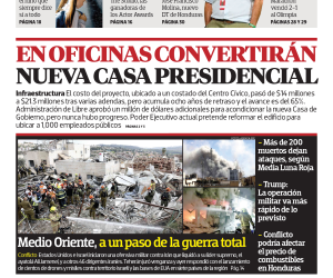 En oficinas convertirán nueva Casa Presidencial