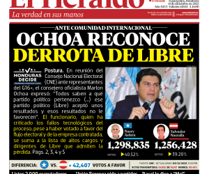 Ochoa reconoce derrota de Libre