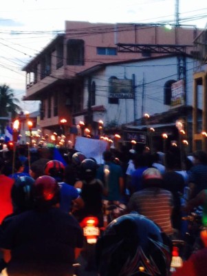 Comayagua dice presente en marcha