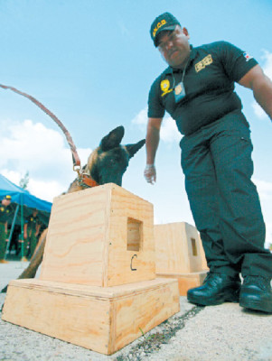 Nuevo escuadrón canino desata lucha antidrogas en Honduras