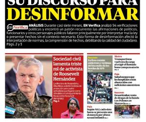 Políticos usan su discurso para desinformar