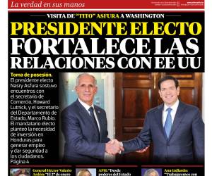Presidente electo fortalece las relaciones con EE UU